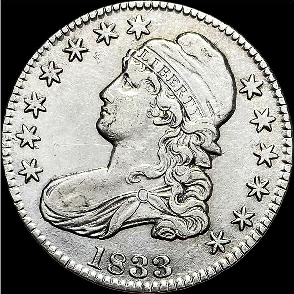 1833 Capped Bust Half Dollar CLOSELY UNCIRCULATED