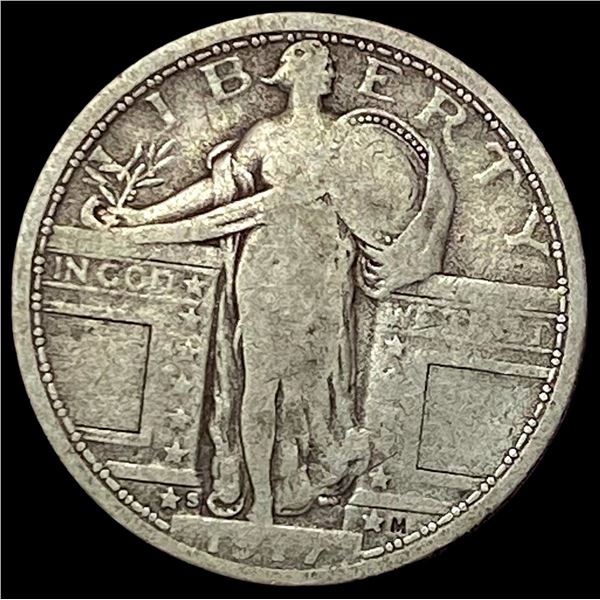 1917-S Silver Standing Liberty Quarter NICELY CIRCULATED