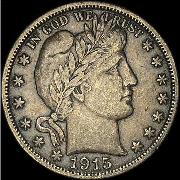 1915-S Silver Barber Half Dollar NEARLY UNCIRCULATED