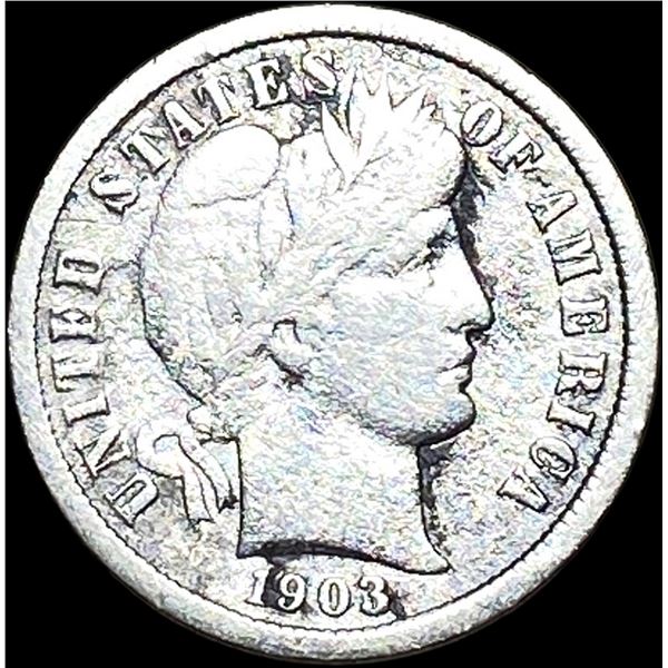 1903-O Silver Barber Dime NICELY CIRCULATED