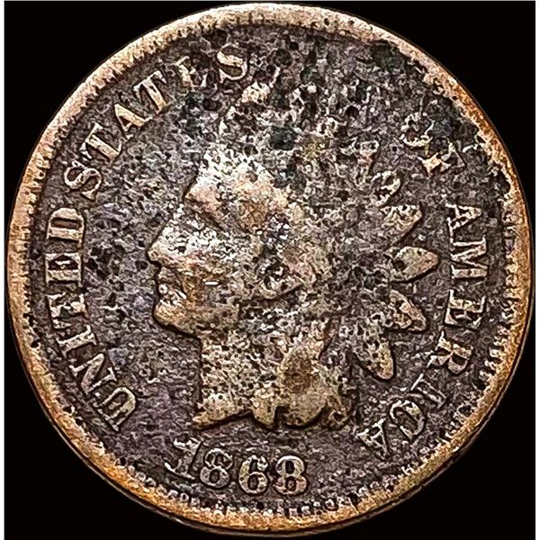 1868 Indian Head Cent NICELY CIRCULATED