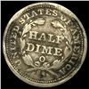 Image 2 : 1853-O Arrows Seated Liberty Half Dime NEARLY  UNCIRCULATED