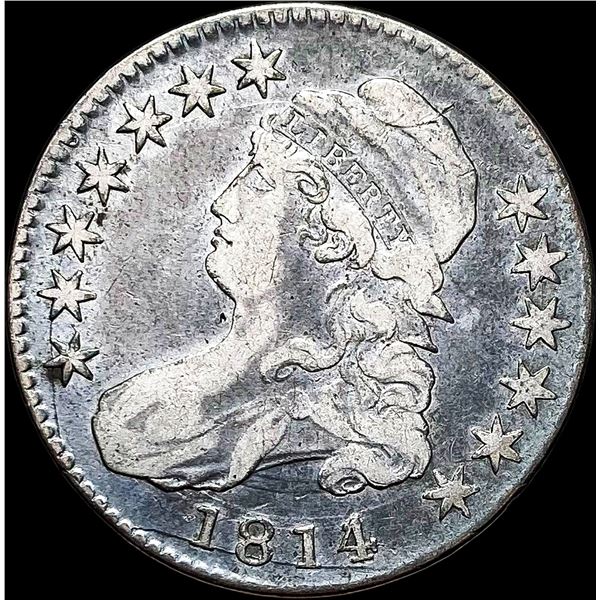 1814 Capped Bust Half Dollar LIGHTLY CIRCULATED