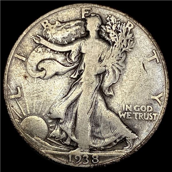 1938-D Walking Liberty Half Dollar NICELY CIRCULATED