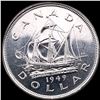 Image 2 : 1949 Canada Silver Dollar UNCIRCULATED