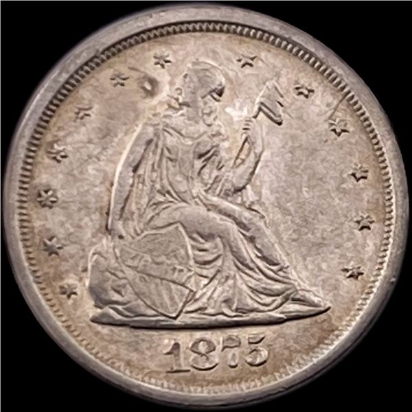 1875-S Silver Twenty Cents CLOSELY UNCIRCULATED