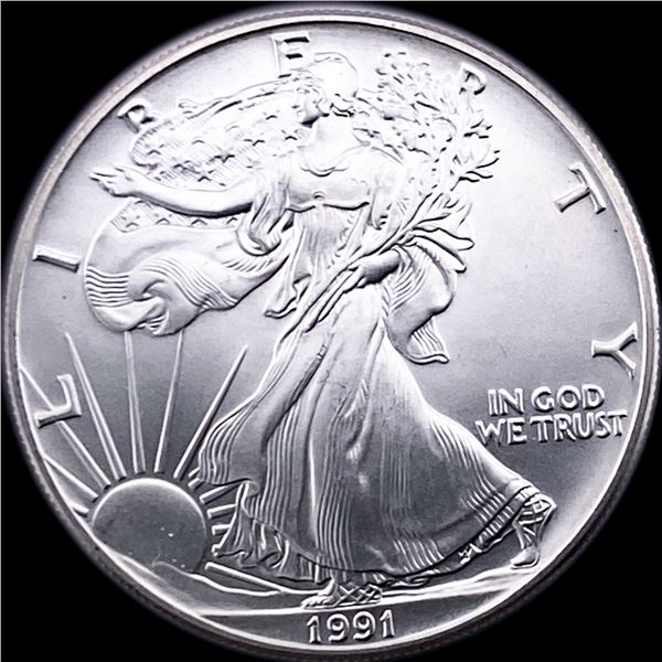 1991 Silver American Eagle $1 SUPERB GEM BU