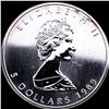 Image 1 : 1989 Silver 1 oz Canadian Maple Leaf SUPERB GEM BU