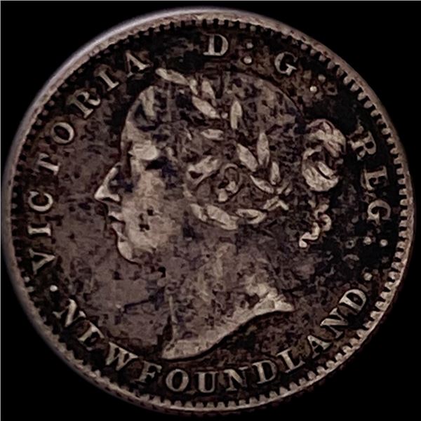 1890 Newfoundland Silver 10 Cents LIGHTLY CIRCULATED