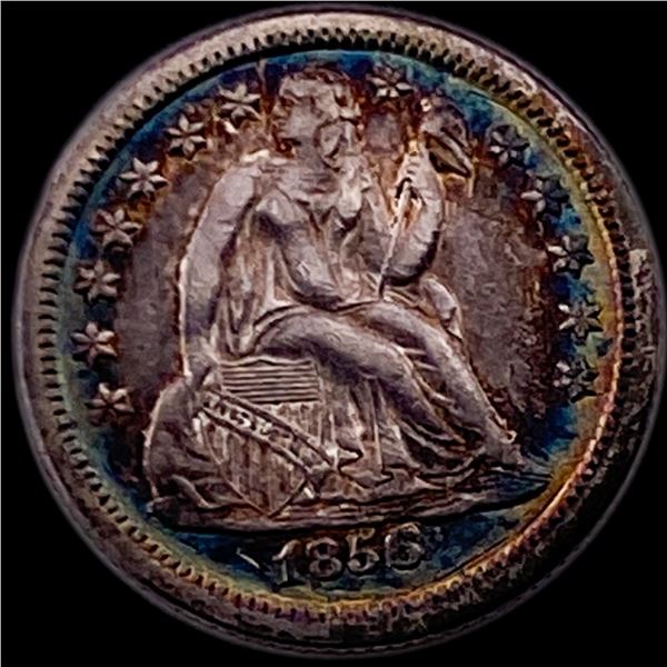 1856-C Silver Seated Liberty Dime CLOSELY UNCIRCULATED