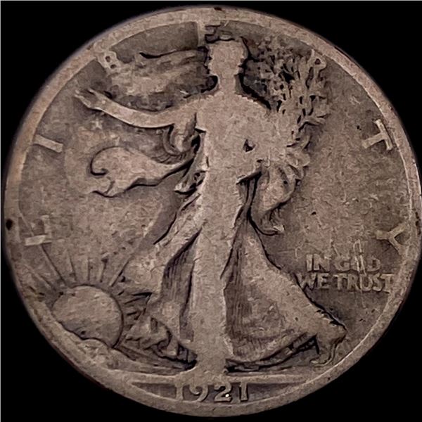 1921-S Silver Walking Liberty Half Dollar NICELY CIRCULATED