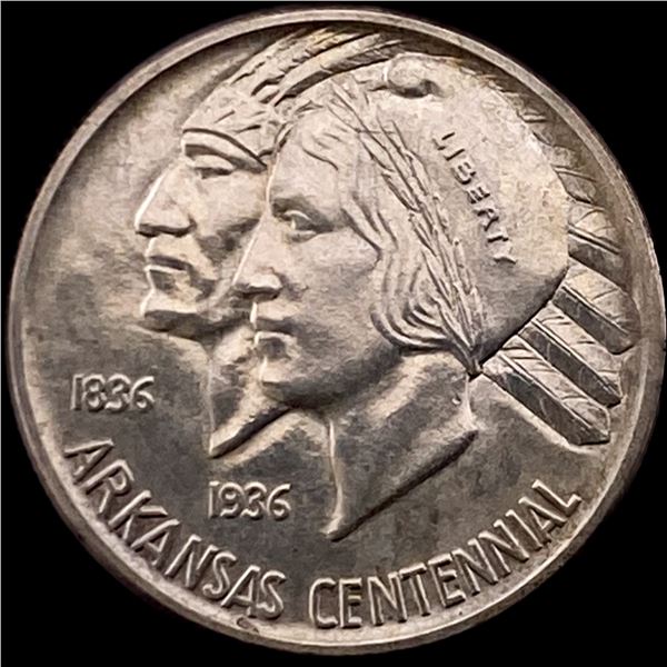 1937 Arkansas Centennial Silver Half Dollar UNCIRCULATED