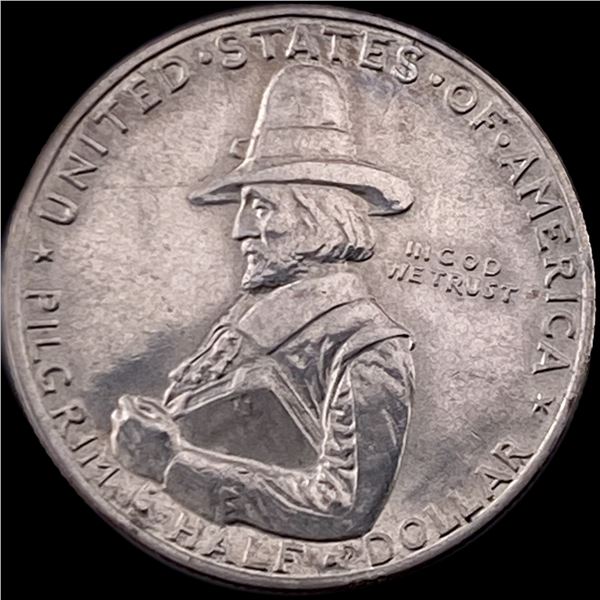 1920 Silver Pilgrim Tercentenary Half Dollar CLOSELY UNCIRCULATED