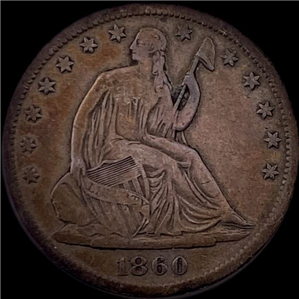 1860-S Silver Half Dollar LIGHTLY CIRCULATED