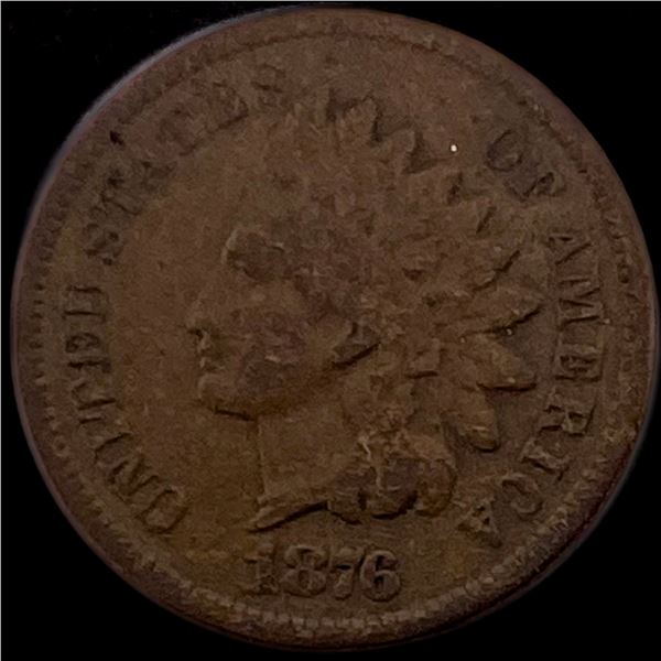 1876 Indian Head Cent LIGHTLY CIRCULATED