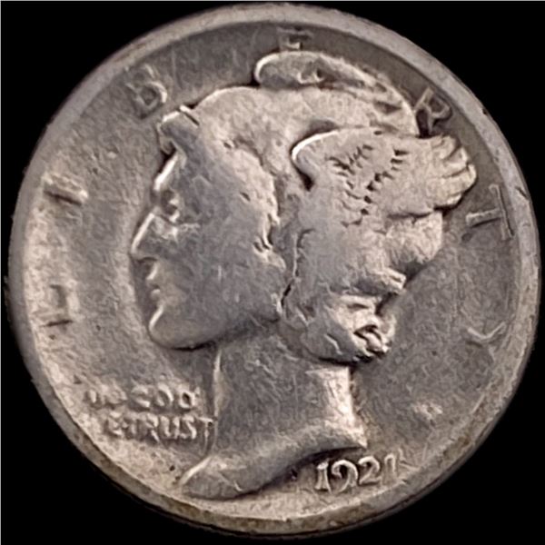 1921 Silver Mercury Dime NICELY CIRCULATED