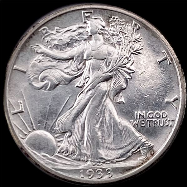 Walking Liberty Half Dollar 1933 CLOSELY UNCIRCULATED