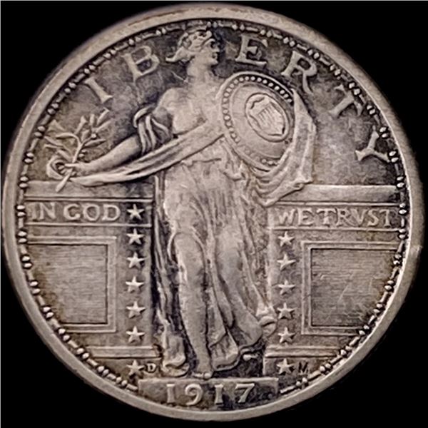 1917-D Silver Standing Liberty Quarter CLOSELY UNCIRCULATED