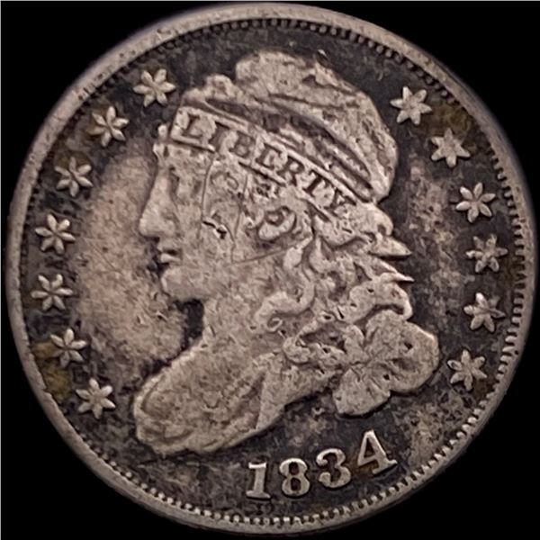 1834 Capped Bust Dime LIGHTLY CIRCULATED