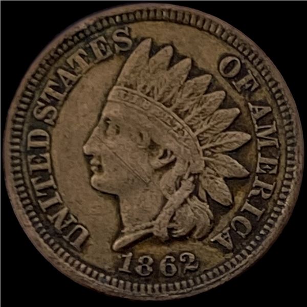 1862 Copper-Nickel Indian Head Cent NEARLY UNCIRCULATED