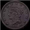 Image 1 : 1841 Braided Hair Large Cent CLOSELY UNCIRCULATED