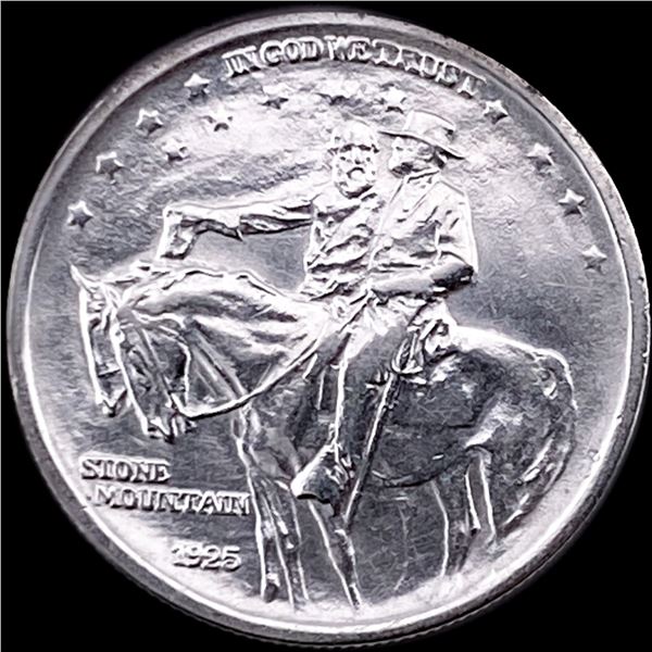 1925 Silver Half Dollar Stone Mountain CLOSELY UNCIRCULATED