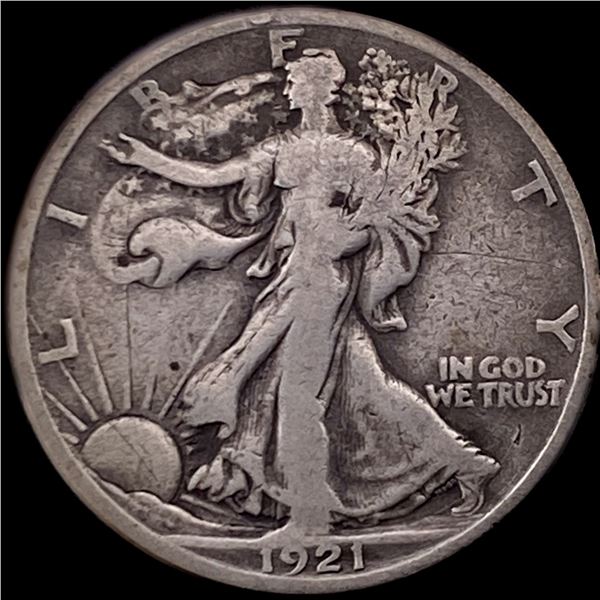 1921-S Silver Walking Liberty Half Dollar NICELY CIRCULATED