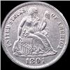 1891 Silver Seated Liberty Dime NEARLY UNCIRCULATED