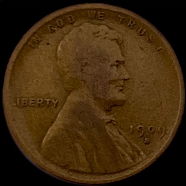 1909-S Lincoln Wheat Cent NICELY CIRCULATED