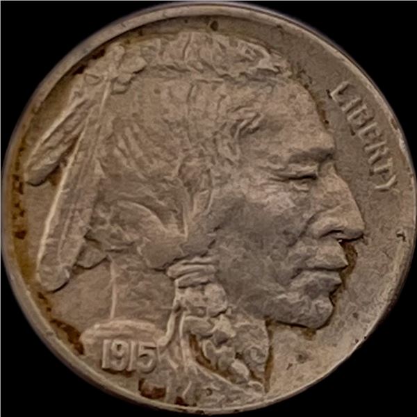 1915-D Buffalo Nickel CHOICE AU