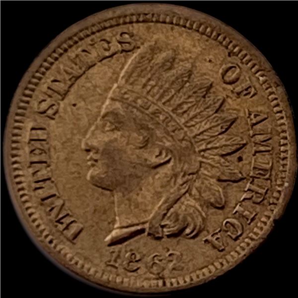 1862 Copper-Nickel Indian Head Cent CLOSELY UNCIRCULATED
