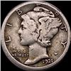 Image 1 : 1921-D Silver Mercury Dime LIGHTLY CIRCULATED