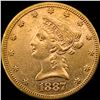 Image 1 : 1887 Liberty Head Eagle $10 Gold Coin CLOSELY UNCIRCULATED