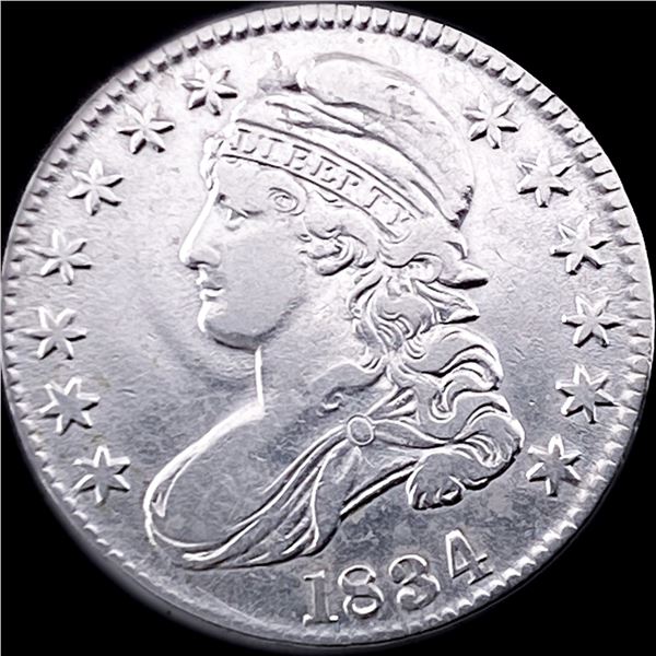 1834 Capped Bust Half Dollar NEARLY UNCIRCULATED