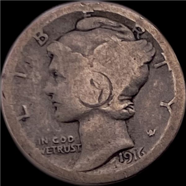 1916 Mercury Dime NICELY CIRCULATED