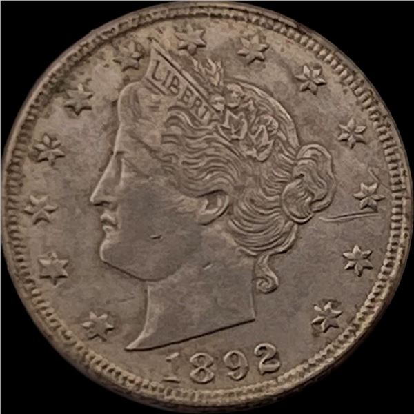 1892 Liberty Head Nickel NEARLY UNCIRCULATED