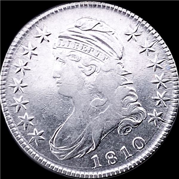 1810 Capped Bust Half Dollar NEARLY UNCIRCULATED