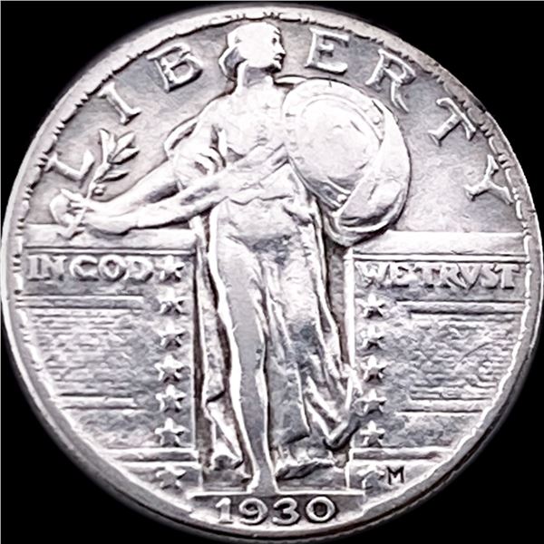 1930-M Standing Liberty Silver Quarter NEARLY UNCIRCULATED
