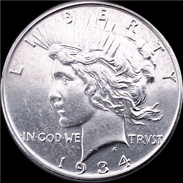 1934 Silver Peace Dollar CLOSELY UNCIRCULATED