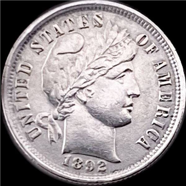 1892 Silver Barber Dime CLOSELY UNCIRCULATED