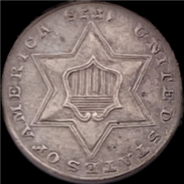 1851 Silver Three-Cent Piece CLOSELY UNCIRCULATED