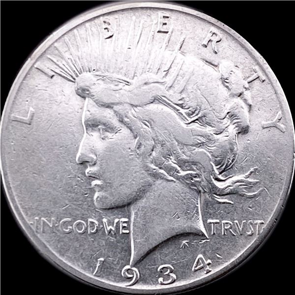 1934-S Silver Peace Dollar LIGHTLY CIRCULATED
