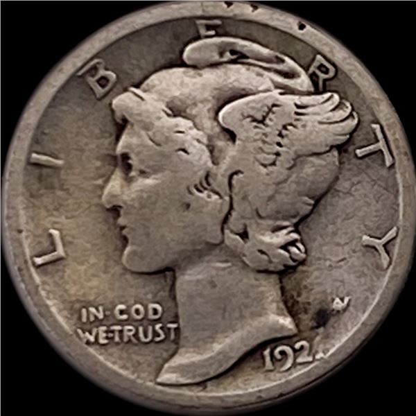 1924-D Silver Mercury Dime LIGHTLY CIRCULATED