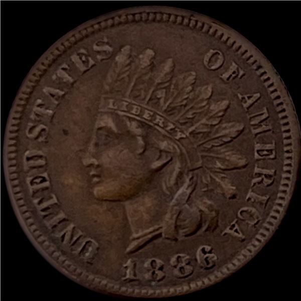 1886 Indian Head Cent NEARLY UNCIRCULATED