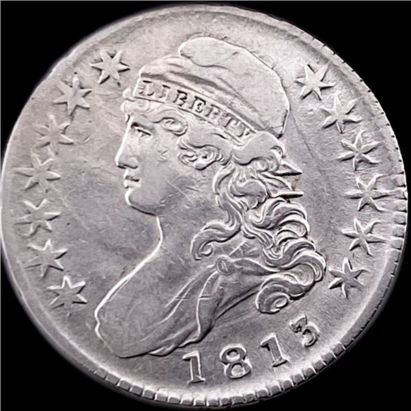 1813 Capped Bust Half Dollar NEARLY UNCIRCULATED