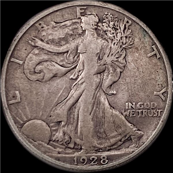 1928-S Silver Walking Liberty Half Dollar NEARLY UNCIRCULATED