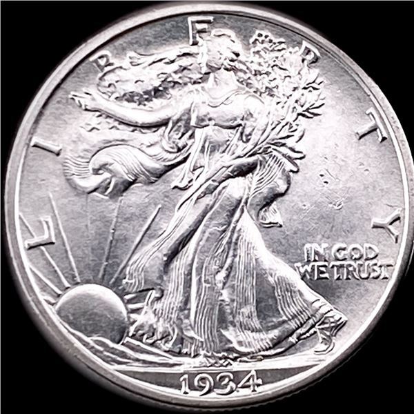 1934-S Silver Walking Liberty Half Dollar CHOICE AU