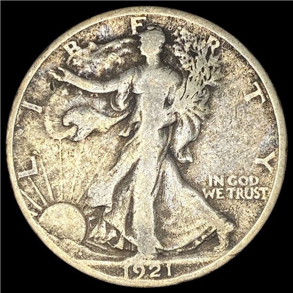 1921-S Silver Walking Liberty Half Dollar NICELY CIRCULATED