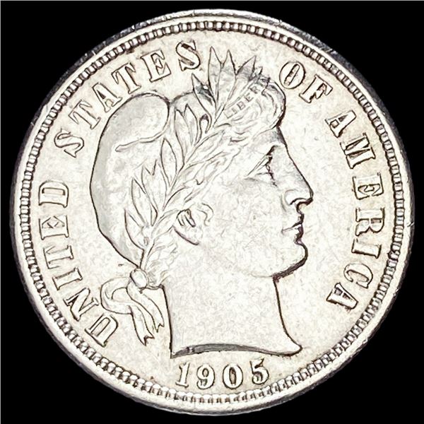 1905-S Silver Barber Dime CLOSELY UNCIRCULATED