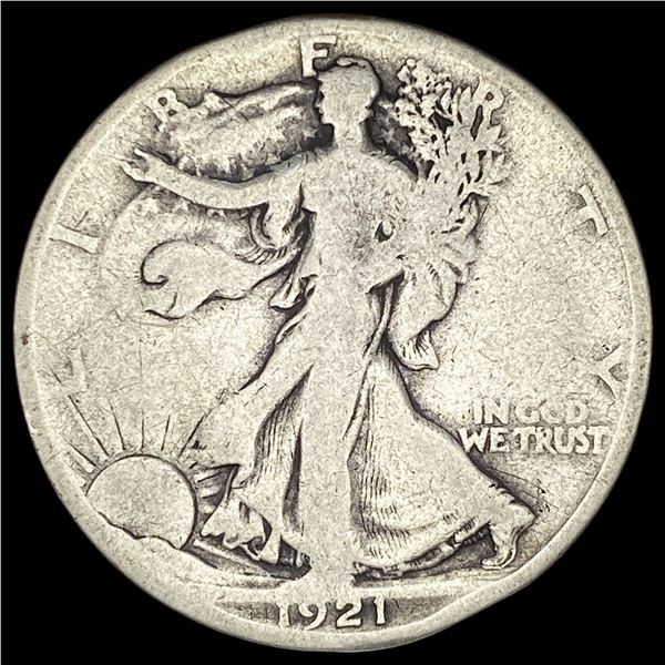 1921-S Silver Walking Liberty Half Dollar NICELY CIRCULATED